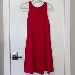 Gap hot pink sleeveless swing mini dress